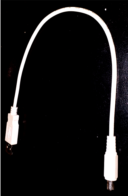 Cable de alimentacin desde USB a 5521 plug